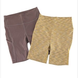 Outdoor Voices Flow Shorts Bundle Yellow And Maroon Size Small